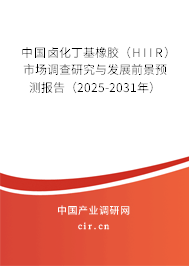 中國鹵化丁基橡膠（HIIR）市場調查研究與發(fā)展前景預測報告（2025-2031年）