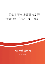 中國(guó)梅子干市場(chǎng)調(diào)研與發(fā)展趨勢(shì)分析（2025-2031年）