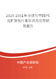 2025-2031年全球與中國(guó)PC光擴(kuò)散板行業(yè)現(xiàn)狀及前景趨勢(shì)報(bào)告