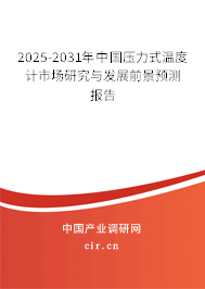 2025-2031年中國(guó)壓力式溫度計(jì)市場(chǎng)研究與發(fā)展前景預(yù)測(cè)報(bào)告