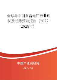 全球與中國自備電廠行業(yè)現(xiàn)狀及趨勢預(yù)測報告（2022-2028年）