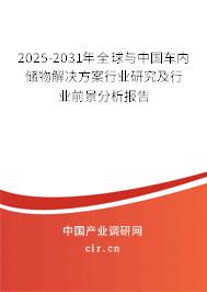 2025-2031年全球與中國車內(nèi)儲(chǔ)物解決方案行業(yè)研究及行業(yè)前景分析報(bào)告