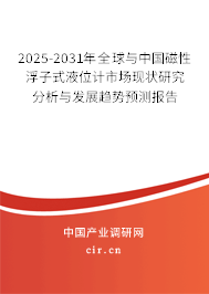 2025-2031年全球與中國磁性浮子式液位計市場現(xiàn)狀研究分析與發(fā)展趨勢預(yù)測報告