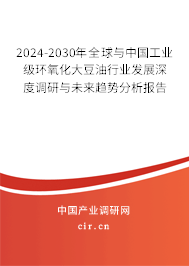 2024-2030年全球與中國工業(yè)級環(huán)氧化大豆油行業(yè)發(fā)展深度調(diào)研與未來趨勢分析報告