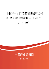 中國光伏匯流箱市場現(xiàn)狀分析及前景趨勢報告（2025-2031年）