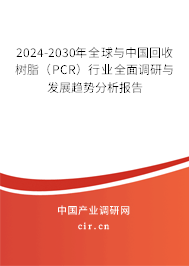 2024-2030年全球與中國回收樹脂（PCR）行業(yè)全面調(diào)研與發(fā)展趨勢分析報(bào)告