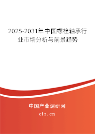 2025-2031年中國(guó)螺栓軸承行業(yè)市場(chǎng)分析與前景趨勢(shì)