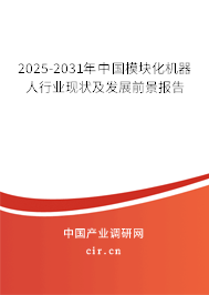 2025-2031年中國模塊化機器人行業(yè)現(xiàn)狀及發(fā)展前景報告