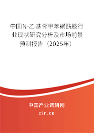 中國N-乙基鄰甲苯磺酰胺行業(yè)現(xiàn)狀研究分析及市場前景預(yù)測報(bào)告（2025年）