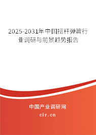 2025-2031年中國扭桿彈簧行業(yè)調(diào)研與前景趨勢(shì)報(bào)告