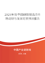 2025年版中國(guó)硼酸鎂晶須市場(chǎng)調(diào)研與發(fā)展前景預(yù)測(cè)報(bào)告