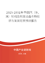 2025-2031年中國(guó)汽（水,渦）輪機(jī)及附屬設(shè)備市場(chǎng)現(xiàn)狀與發(fā)展前景預(yù)測(cè)報(bào)告