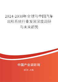 2024-2030年全球與中國汽車出租系統(tǒng)行業(yè)發(fā)展深度調(diào)研與未來趨勢