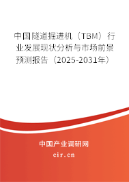 中國隧道掘進(jìn)機(jī)（TBM）行業(yè)發(fā)展現(xiàn)狀分析與市場前景預(yù)測報告（2025-2031年）