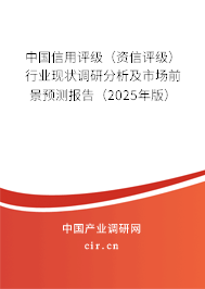 中國(guó)信用評(píng)級(jí)（資信評(píng)級(jí)）行業(yè)現(xiàn)狀調(diào)研分析及市場(chǎng)前景預(yù)測(cè)報(bào)告（2025年版）