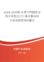 2024-2030年全球與中國夜間跑步者跑步燈行業(yè)全面調研與發(fā)展趨勢預測報告