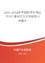 2025-2031年中國智慧水利云平臺(tái)行業(yè)研究與前景趨勢(shì)分析報(bào)告