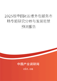 2025版中國(guó)it運(yùn)維外包服務(wù)市場(chǎng)專題研究分析與發(fā)展前景預(yù)測(cè)報(bào)告