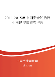 2011-2015年中國安全輪胎行業(yè)市場深度研究報告