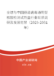 全球與中國(guó)腸道病毒通用型核酸檢測(cè)試劑盒行業(yè)現(xiàn)狀調(diào)研及發(fā)展前景（2025-2031年）