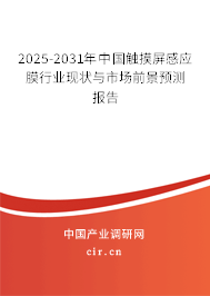2025-2031年中國(guó)觸摸屏感應(yīng)膜行業(yè)現(xiàn)狀與市場(chǎng)前景預(yù)測(cè)報(bào)告