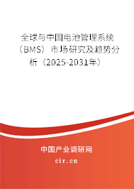 全球與中國(guó)電池管理系統(tǒng)（BMS）市場(chǎng)研究及趨勢(shì)分析（2025-2031年）