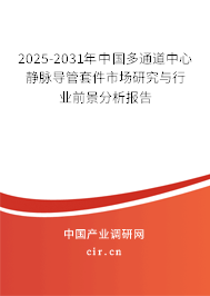 2025-2031年中國(guó)多通道中心靜脈導(dǎo)管套件市場(chǎng)研究與行業(yè)前景分析報(bào)告