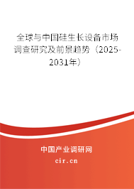 全球與中國(guó)硅生長(zhǎng)設(shè)備市場(chǎng)調(diào)查研究及前景趨勢(shì)（2025-2031年）