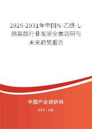 2025-2031年中國N-乙酰-L-酪氨酸行業(yè)發(fā)展全面調(diào)研與未來趨勢(shì)報(bào)告