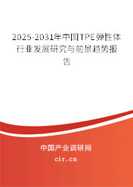 2025-2031年中國(guó)TPE彈性體行業(yè)發(fā)展研究與前景趨勢(shì)報(bào)告