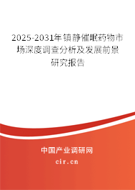 2025-2031年鎮(zhèn)靜催眠藥物市場深度調查分析及發(fā)展前景研究報告
