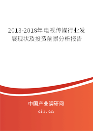 2013-2018年電視傳媒行業(yè)發(fā)展現(xiàn)狀及投資前景分析報(bào)告