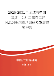 2025-2031年全球與中國（S,S）-2,8-二氮雜二環(huán)[4,3,0]壬烷市場調(diào)研及發(fā)展趨勢報(bào)告