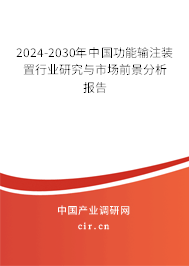2024-2030年中國功能輸注裝置行業(yè)研究與市場前景分析報告