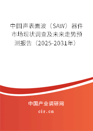 中國聲表面波（SAW）器件市場現(xiàn)狀調(diào)查及未來走勢預(yù)測報告（2025-2031年）