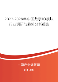 2022-2028年中國數字IO模塊行業(yè)調研與趨勢分析報告