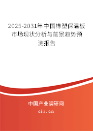 2025-2031年中國橡塑保溫板市場現(xiàn)狀分析與前景趨勢預(yù)測報告