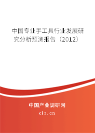 中國(guó)專(zhuān)業(yè)手工具行業(yè)發(fā)展研究分析預(yù)測(cè)報(bào)告（2012）