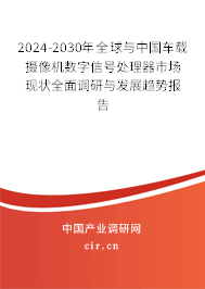 2024-2030年全球與中國車載攝像機(jī)數(shù)字信號處理器市場現(xiàn)狀全面調(diào)研與發(fā)展趨勢報告