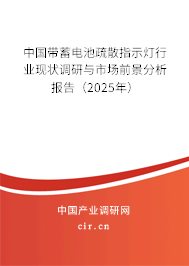 中國(guó)帶蓄電池疏散指示燈行業(yè)現(xiàn)狀調(diào)研與市場(chǎng)前景分析報(bào)告（2025年）