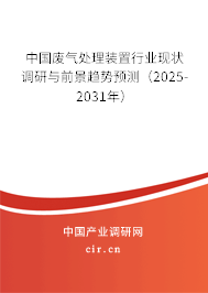 中國廢氣處理裝置行業(yè)現(xiàn)狀調(diào)研與前景趨勢預(yù)測（2025-2031年）