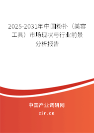 2025-2031年中國粉撲（美容工具）市場現(xiàn)狀與行業(yè)前景分析報(bào)告