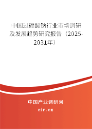 中國過硼酸鈉行業(yè)市場調(diào)研及發(fā)展趨勢研究報告（2025-2031年）