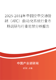 2025-2031年中國空中交通管制（ATC）自動化系統(tǒng)行業(yè)市場調(diào)研與行業(yè)前景分析報告