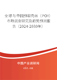 全球與中國預(yù)取向絲（POY）市場調(diào)查研究及趨勢預(yù)測報告（2024-2030年）