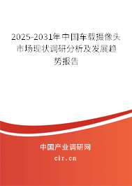 2025-2031年中國(guó)車(chē)載攝像頭市場(chǎng)現(xiàn)狀調(diào)研分析及發(fā)展趨勢(shì)報(bào)告