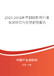 2025-2031年中國堿性橙行業(yè)發(fā)展研究與前景趨勢報(bào)告
