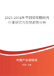 2025-2031年中國(guó)葡萄糖胺片行業(yè)研究與前景趨勢(shì)分析