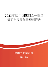 2023年版中國(guó)三網(wǎng)合一市場(chǎng)調(diào)研與發(fā)展前景預(yù)測(cè)報(bào)告