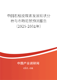 中國(guó)石榴皮鞣素發(fā)展現(xiàn)狀分析與市場(chǎng)前景預(yù)測(cè)報(bào)告（2025-2031年）